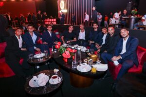 لاعبو الأهلي خلال حفل عقد الرعاية